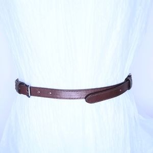 Narrow Leather Belt